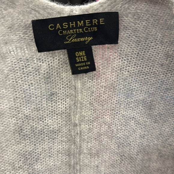 Charter Club Gray Shrug Sweater ONE SIZE - Picture 3 of 5